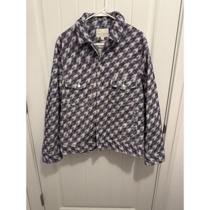 YTG Houndstooth Corduroy Trucker Jacket Women's Size S